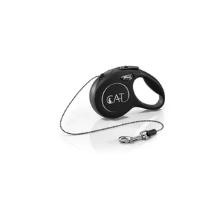 Flexi New Classic Cat Cord rullebånd til katt svart str XS 3 m maks 8 kg