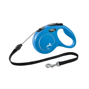Flexi New Classic Cord rullebånd til hund blå str M 5 m maks 20 kg
