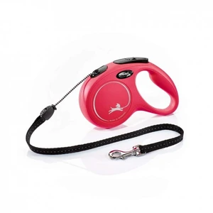 Flexi New Classic Cord rullebånd til hund rød str M 5 m maks 20 kg
