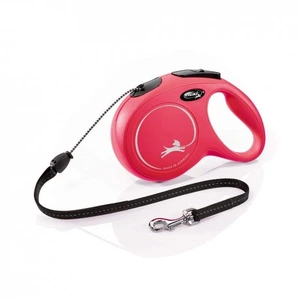 Flexi New Classic Cord rullebånd til hund rød str M 8 m maks 20 kg