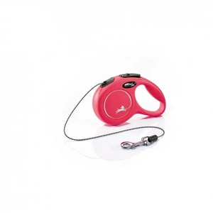 Flexi New Classic Cord rullebånd til hund rød str XS 3 m
