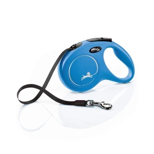 Flexi New Classic Tape rullebånd til hund blå str M 5 m maks 25 kg