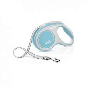 Flexi New Comfort Tape rullebånd til hund lyseblå 5 m maks 25 kg