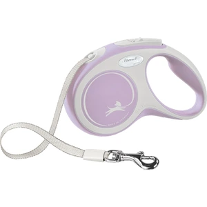 Flexi New Comfort Tape rullebånd til hund lyslilla 5 m maks 25 kg