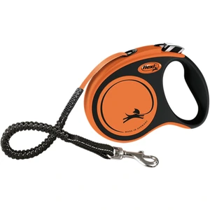 Flexi New Neon Xtreme Tape rullebånd til hund oransje str S 5 m maks 20 kg