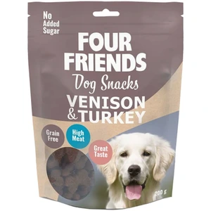 FourFriends hundesnacks med hjort og kalkun 200 g