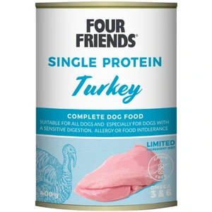 FourFriends Single Protein våtfôr med kalkun til hund 400 g
