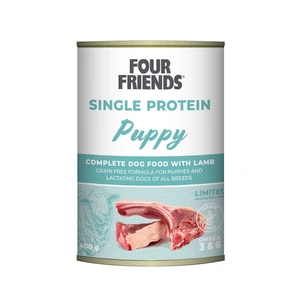 FourFriends Single Protein Puppy lam våtfôr til valp 400 g