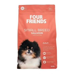 FourFriends tørrfôr til hund av små raser med laks 2 kg