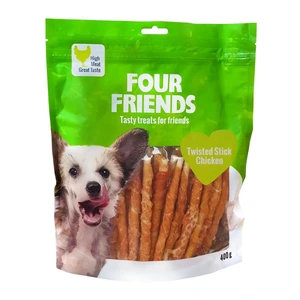 FourFriends Twisted Stick kylling til hund 40 x 12,5 cm