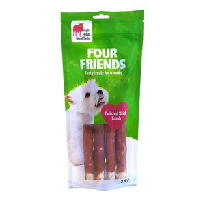 FourFriends Twisted Stick lam til hund 4 x 25 cm