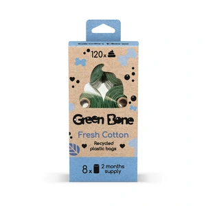 Green Bone refill Fresh Cotton biologisk nedbrytbare hundeposer grønn 120 stk