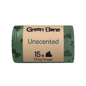 Green Bone refill uparfymert biologisk nedbrytbare hundeposer grønn 15 stk