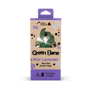 Green Bone refill Wild Lavender biologisk nedbrytbare hundeposer grønn 120 stk