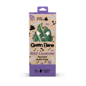 Green Bone refill Wild Lavender biologisk nedbrytbare hundeposer grønn 315 stk