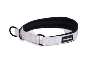 Gustaf och Evita Chicish halvstrup-hundehalsbånd mønstret str XXS 15 mm x 25-35 cm