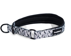 Gustaf och Evita Trendish halvstrup-halsbånd til hund mønstret M 20 mm x 40-50 cm