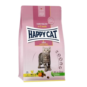 Happy Cat Junior Farm tørrfôr med fjørfe til katt 4 kg