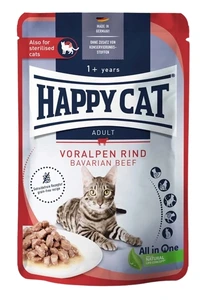 Happy Cat okse våtfôr til katt 85 g