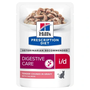 Hill's Prescription Diet i/d Digestive Care våtfôr med laks til katt 12 x 85 g