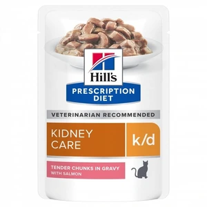 Hill's Prescription Diet k/d Kidney Care våtfôr med laks til katt 12 x 85 g