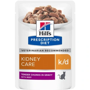 Hill's Prescription Diet k/d Kidney Care våtfôr med storfe til katt 12 x 85 g