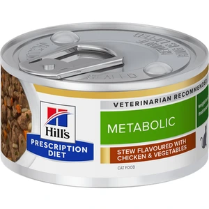 Hill's Prescription Diet Metabolic våtfôr med kylling og grønnsaker til katt 82 g