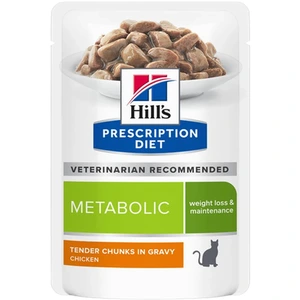 Hill's Prescription Diet Metabolic Weight Loss & Maintenance våtfôr med kylling til katt 12 x 85 g
