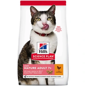 Hill's Science Plan Mature 7+ Light tørrfôr med kylling til katt 1,5 kg