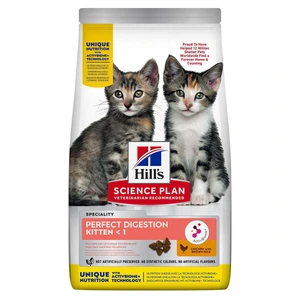 Hill's Science Plan Perfect Digestion tørrfôr med kylling og ris til kattunge 1,5 kg