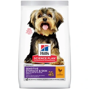 Hill's Science Plan Adult Small & Mini Sensitive Stomach & Skin tørrfôr med kylling til hund 1,5 kg