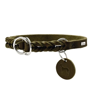 Hunter Solid Education halvstrupshalsbånd olivengrønn str S-M 35-40 cm