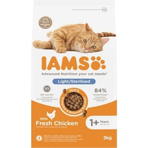 Iams Adult Sterilised tørrfôr med kylling til katt 3 kg