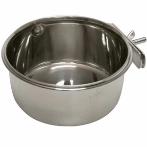 Kerbl matskål i rustfritt stål med holder 600 ml
