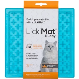LickiMat Classic Buddy slikkematte til katt blå 20 x 20 cm