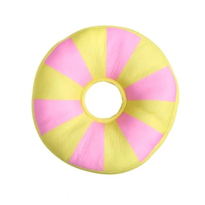 Little&Bigger Hot Summer flytende hundeleke ring rosa/gul 19 x 4 cm