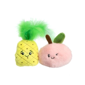 Little&Bigger Juicy Vibes fersken og ananas kattleke 2 stk
