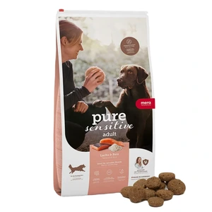 Mera Petfood Pure Sensitive Adult laks og ris tørrfôr 4 kg