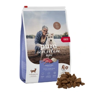 Mera Petfood Pure Sensitive Adult Mini lam og ris tørrfôr 4 kg