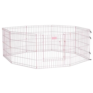 Midwest LifeStages Max Lock valpegård 8 paneler rosa 61 x 61 cm