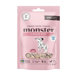 Monster Pet Food frysetørkede hundegodbiter med storfekjøtt 45 g