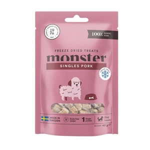 Monster Pet Food frysetørkede hundegodbiter med svinekjøtt 45 g