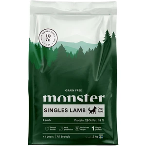 Monster Pet Food Grain Free Singles All Breed tørrfôr med lam til hund 12 kg