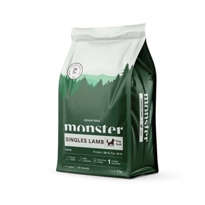 Monster Pet Food Grain Free Singles All Breed tørrfôr med lam til hund 2 kg