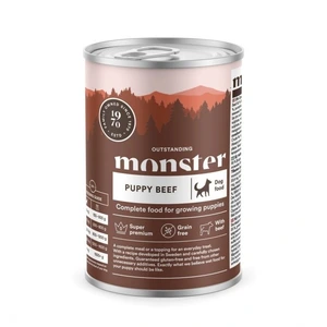 Monster Pet Food Grain Free storfe våtfôr til valp 400 g