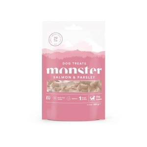 Monster Pet Food hundegodbiter med laks og persille 100 g