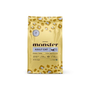 Monster Pet Food Original Adult tørrfôr med kylling og kalkun til katt 2 kg