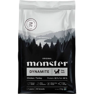 Monster Pet Food Original Dynamite All Breed tørrfôr med kylling og kalkun til hund 2 kg