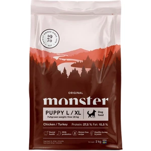 Monster Pet Food Original large/xl kylling & kalkun tørrfôr til valp 17 kg