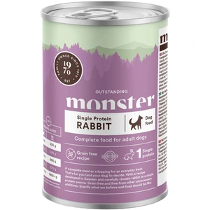 Monster Pet Food Single Protein våtfôr med kanin til hund 400 g